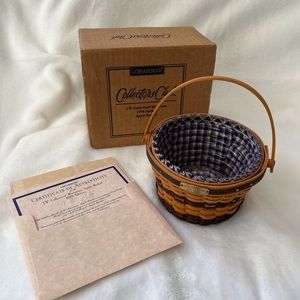 Longaberger collectors club miniature apple basket